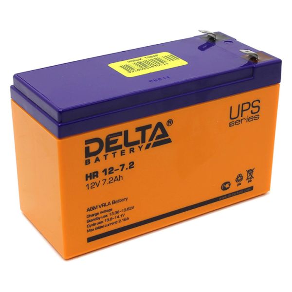 Аккумулятор для ИБП Delta Battery HR 12-7.2 7,2А/ч-12Vст EN100 - - 151x65x100